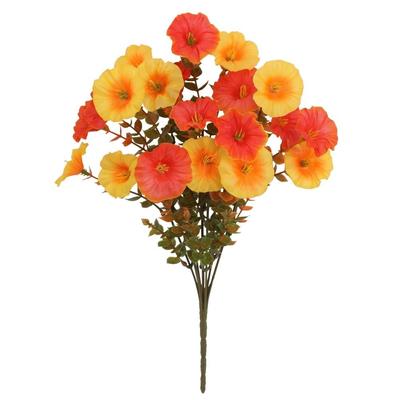 Fake Plants Artificial Pansy Flowers Fall Decor DIY Floral Eucalyptus Flower Bouquet Soft Realistic Simulated Violet Bouquet