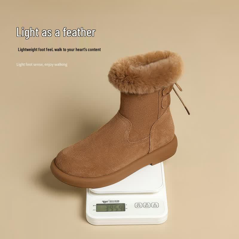 ZHR EH106B Women's Winter Warm Suede Snow Boots