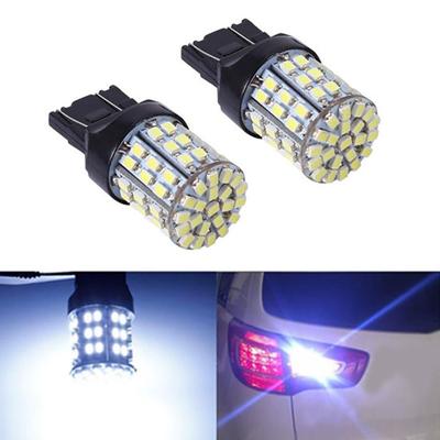2 Adet 12 V T20 7440 7443 64 SMD Beyaz 6000 K Araba Ters Fren Kuyruk LED Ampul