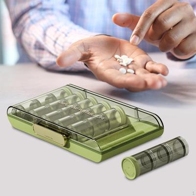 Wöchentlicher Pillen-Organizer für 7 Tage, PM/AM, Etui, tragbare Box zum Angeln