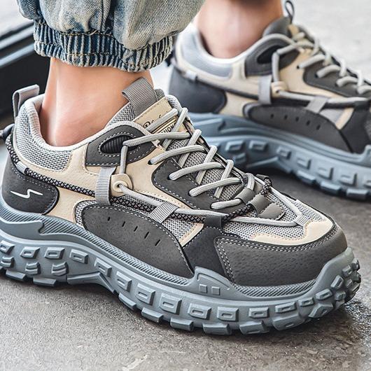 The 2025 New Spring and Autumn Men's Shoes Are Sporty, Durable, Thick-soled, Versatile for Work, and Trendy Dad Shoes