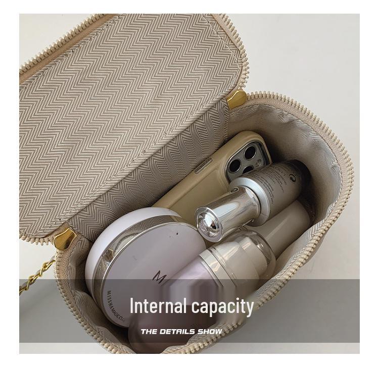 Retro Handheld Diamond Lattice Bucket Bag - 2025 Stylish Crossbody Chain Bag for Women