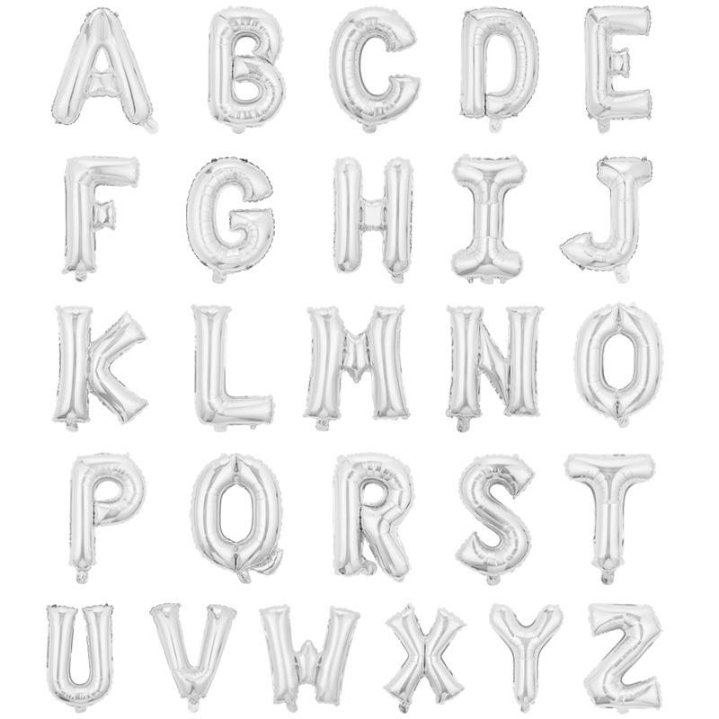 Skinny 32-Inch Rose Gold Letter Balloon Birthday Party Decoration Aluminum Film Balloon Silver Gold Helium Floating In The Air