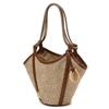 Beige Raffia Mini Tote Shoulder Bag