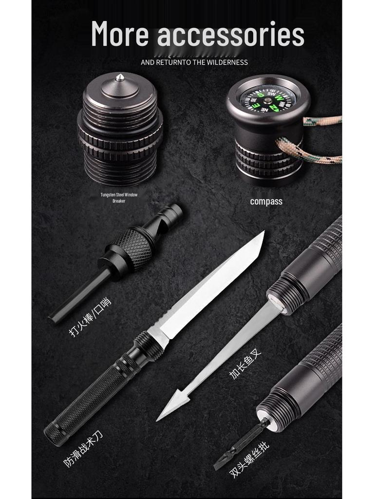 Outdoor Multifunctional Entrenching Tool: Thickened Fishing, Military Shovel for Chopping, Sawing, and Camping