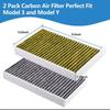 Lnake Car Air Conditioning Filter Activated Carbon Air Conditioning Air Filter Suitable For Tesla Model 3 Model Y Cabin Air Filt