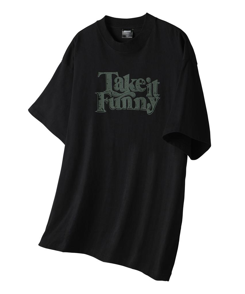 URBANAGE [2Pack] Take It Funny Vintage Oversized Short Sleeve (4 Colors) (Type A)