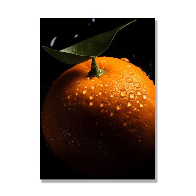 Tasty Fruit Kitchen Canvas Paintings Watermelon Banana Apple Lemon Poster Wall Art HD Picture For Interior Decor Frameless
