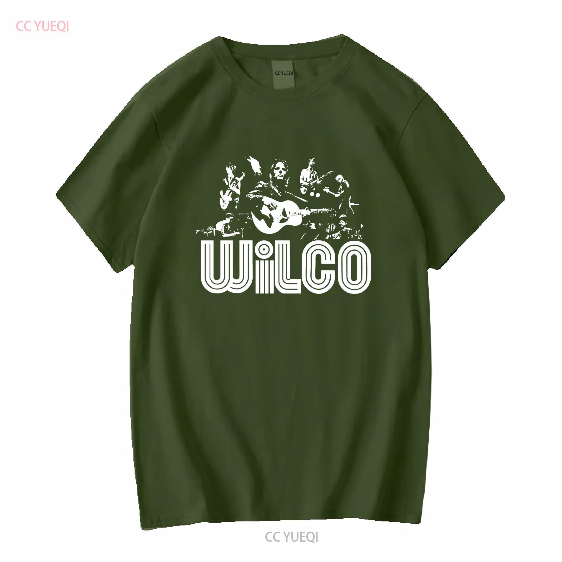 

Wilco Band black member Album T Shirt men S To 4XL ZC1366 vintage Washed Casual designer clothes graphic Stretched Slightly M