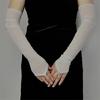 Elegant Gloves Bridal Sleeves Half Finger Cool Gloves for Proms Concert Evening Banquet Accessory Short Gloves