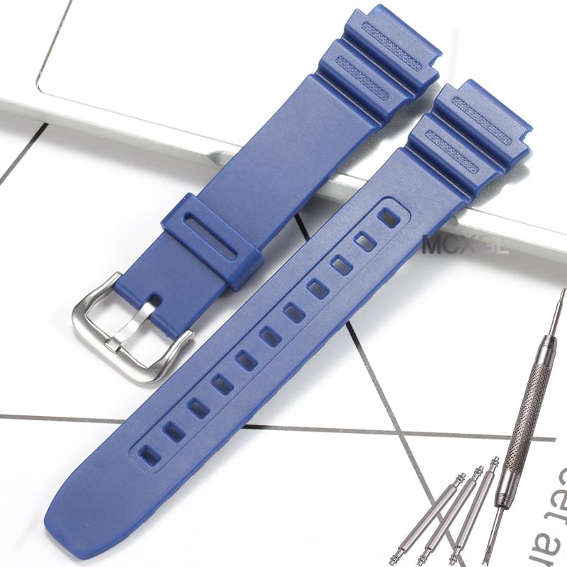 18mm Resin Replacement Strap For Casio F91W F108WH AE1200WH AE-1300WH W800H AE1000W F105W Mens Womens Watch Band Accessories