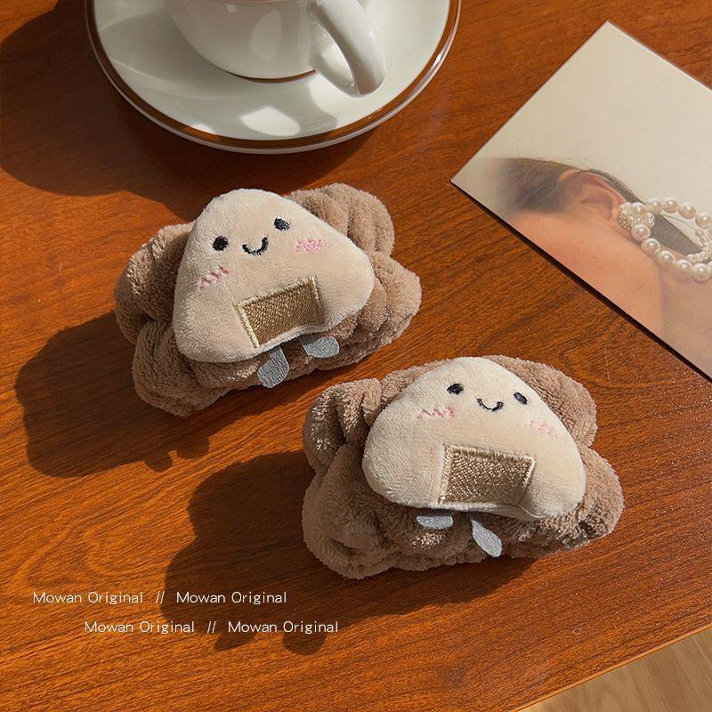Trendy Cute Bear Toast Headband for Women - Cartoon Style Flyaway Hair Accessory