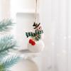 Resin Christmas Tree Hanging Ornament Snowman Xmas Pendant  Festive  Ornaments