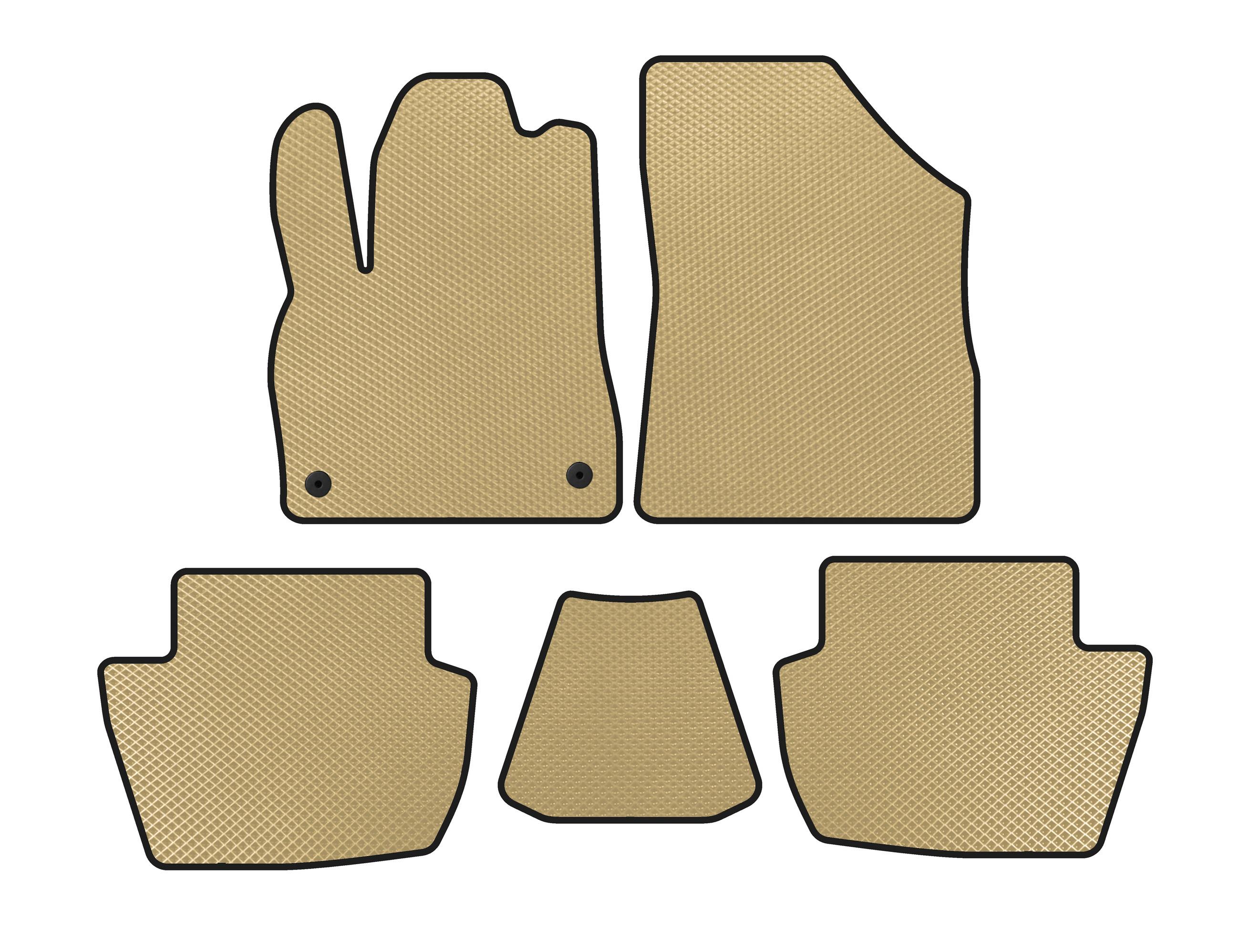 

EVA mats (HB, Hybrid/AT, Beige) for Citroen DS-5