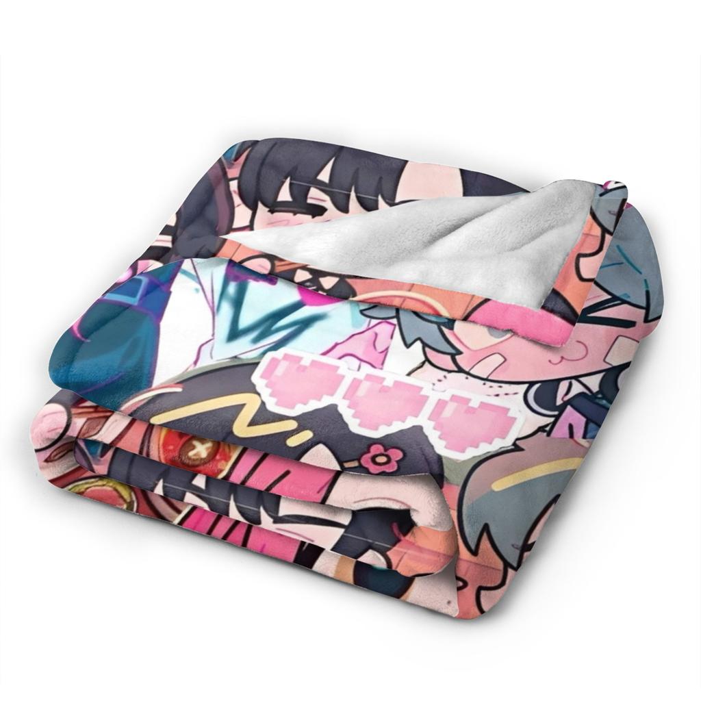 Alien Stage Anime Blanket Flannel Decoration Breathable Lightweight Throw Blankets for Sofa Car Rug Piece