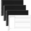 Glenmal 320 Sheets 4 Pack Note Taking Notebook 6 X 8.5 Inches Single Sided Printed Spiral Steno Pads Coil Writing Note Pads Ruled Writing Tablets for