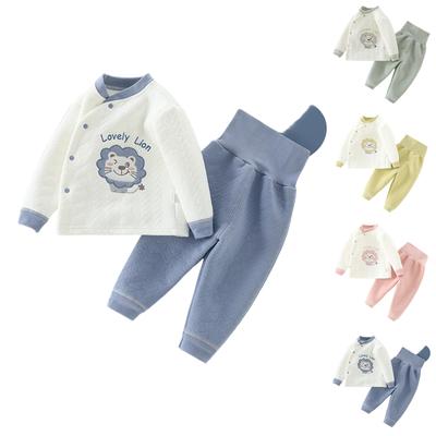 Women's Warm Clothing Set, Cotton Padded Children's Underwear Two-piece Set