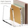 Transparency 2 Tiers Desktop File Holder With Multifunctional Paper Storage Compartments Office Supplies Rack