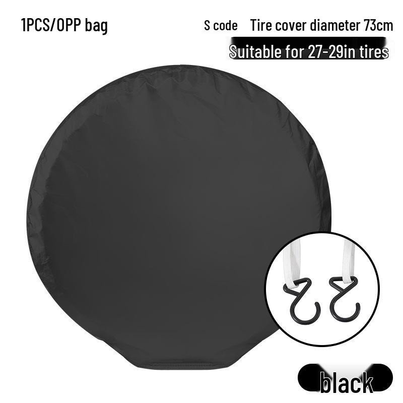 Car Spare Tire Protective Cover - Sunproof & Dustproof 190T Polyester Taffeta Storage Bag