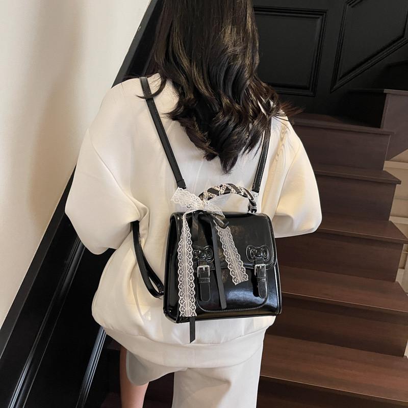 Ielgy Trendy Fashion Backpack Preppy Style All-Match Shoulder Bag