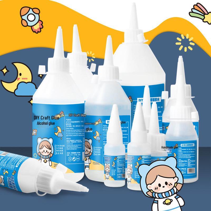 Children s Handmade 30ml Transparent Alcohol Glue for DIY Fabric, Hemp Rope & Button Art 20ml Blue Label