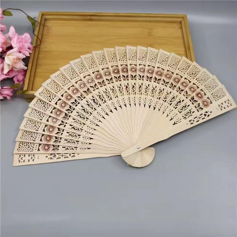 Duftender Holzfächer Faltfächer Handfächer Hochzeitsfeier Heimdekoration Ornamente Geschenk Hochzeitsfeier Zubehör
