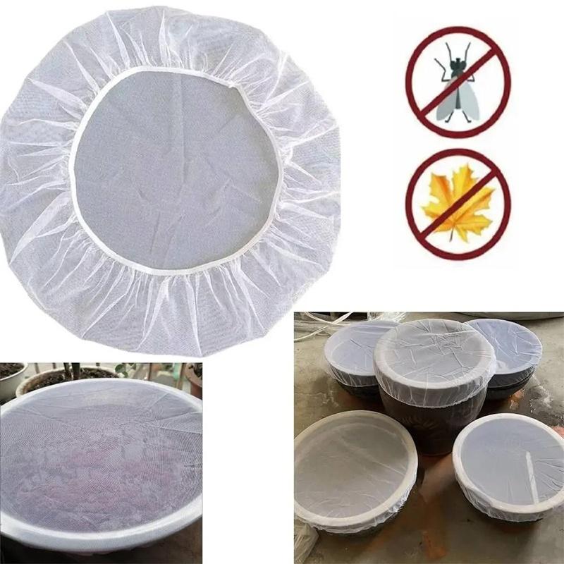 Outdoor Mesh Cover Netting For Rain Barrels Water Collection Buckets Cover Water Tank Protection Garden Supplies