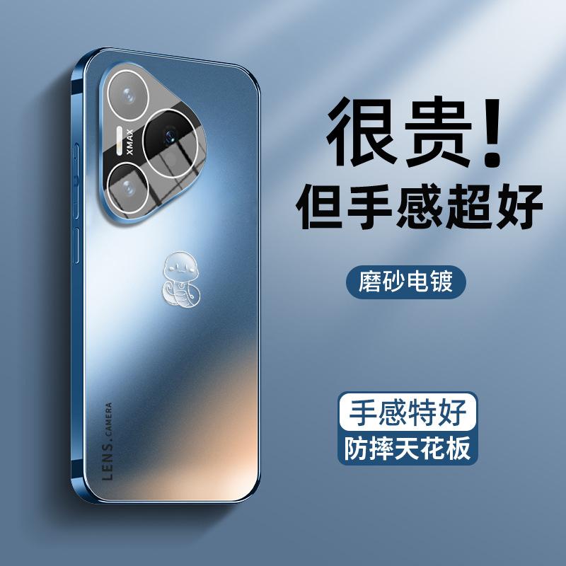 Applicable To Huawei Pura70 Mobile Phone Case with Lens Film, New Year of the Snake Pura70propro + Skin Grinding