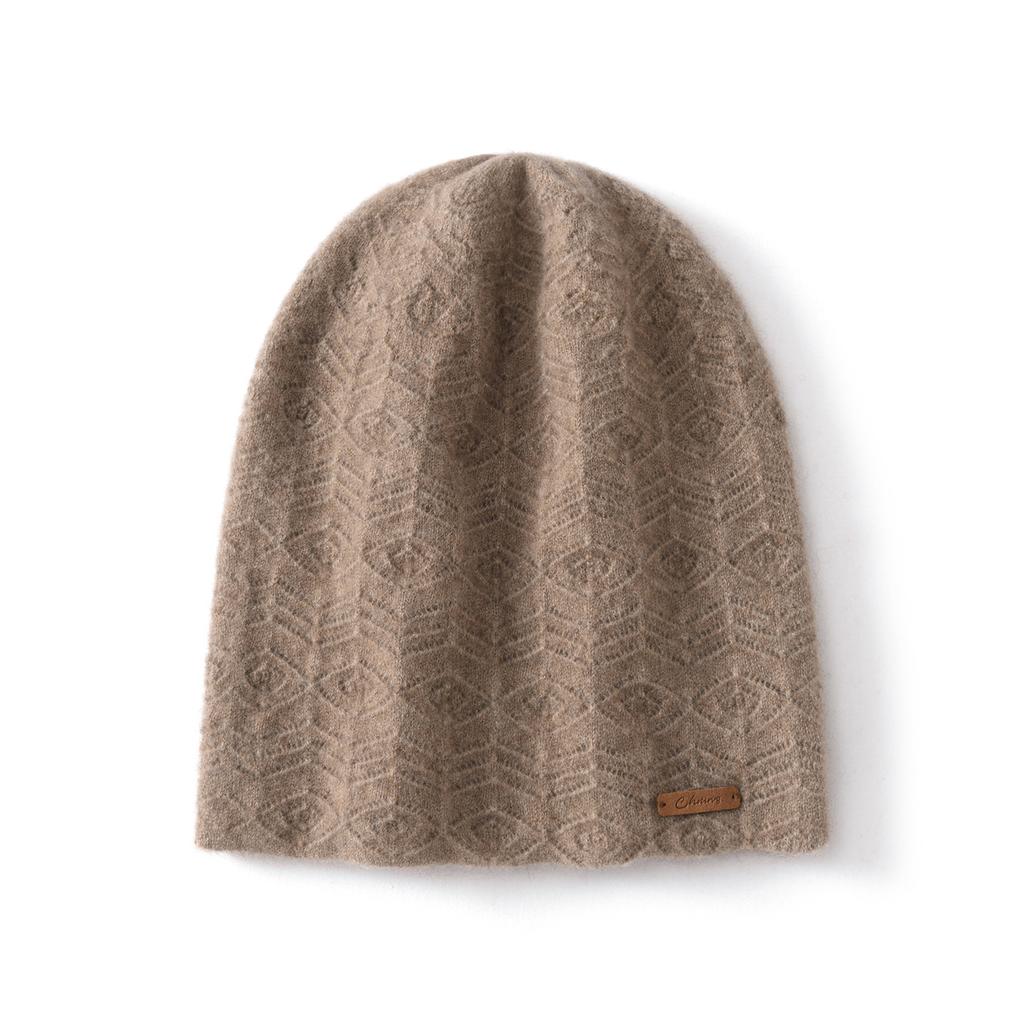 Pure Cashmere Hat Autumn and Winter New Men's and Women's Fashionable Versatile Soft Knitted Wool Corn Hat