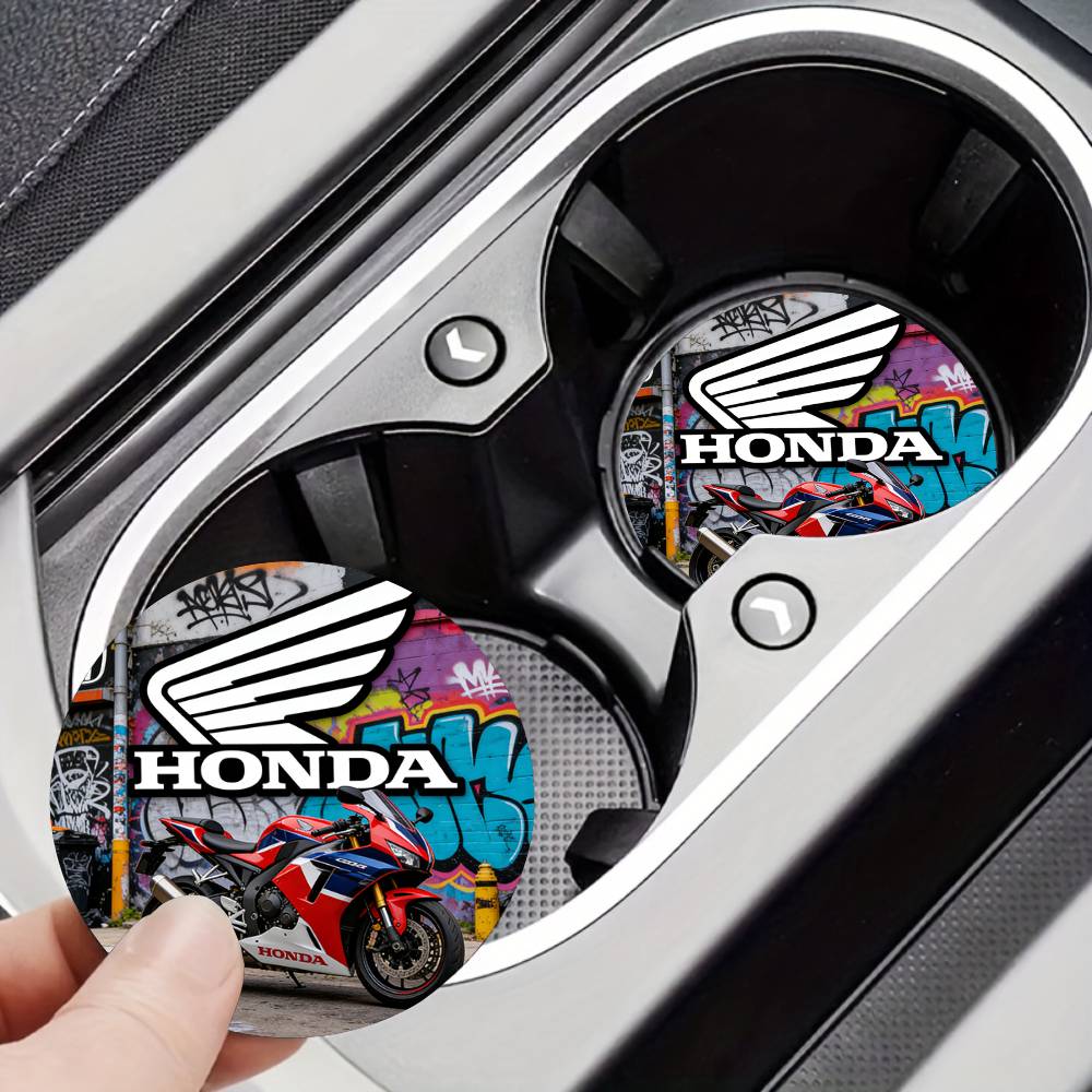 For Honda New Car Cup Holder Anti-Slip Silicone 7cm Insert Coaster Mat Universal Car Accessories Black Fit Most Cars