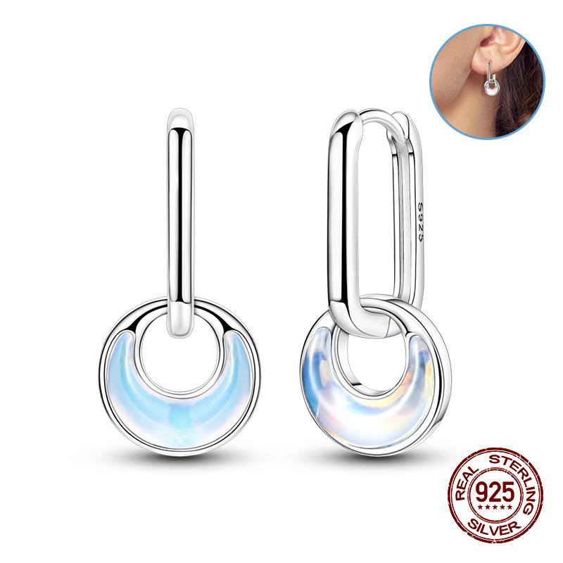 Damen Kupfer Ohrringe Rosa Liebe Sterne Muschel Süße Blume Süß Romantisch Date Party Hochzeit Exquisiter Schmuck Geschenke