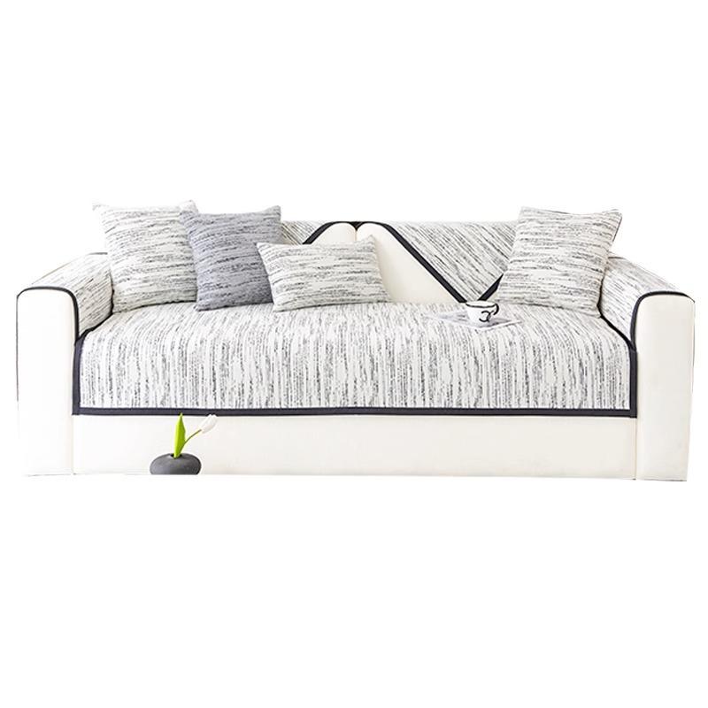 Chenille Sofa Cushion Non-Slip Anti-Scratching Four Seasons Universal Living Room Sofa Cover Cloth Backrest Towel Sofa Cover