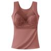 Thermal Vest For Women Underwear Top With Chest Pads Slimming Seamless Winter Warm Vest Thermal Tank Top For Women Push Up Bras Undershirt