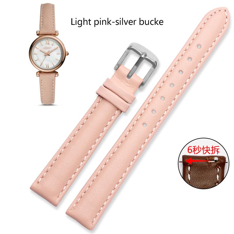 12mm 14mm 16mm 18mm 20mm Men Women Genuine Leather  Watch Band For Casio Fossil DW Folli Follie Watch Strap Bracelet Accessories