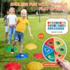 SucceBuy 6 PCS Pierres d'Équilibre Tortue pour Enfants Jeu de Coordination Sautée pour Tout-Petits Jouets Jeu d'Extérieur pour Enfants Cadeaux