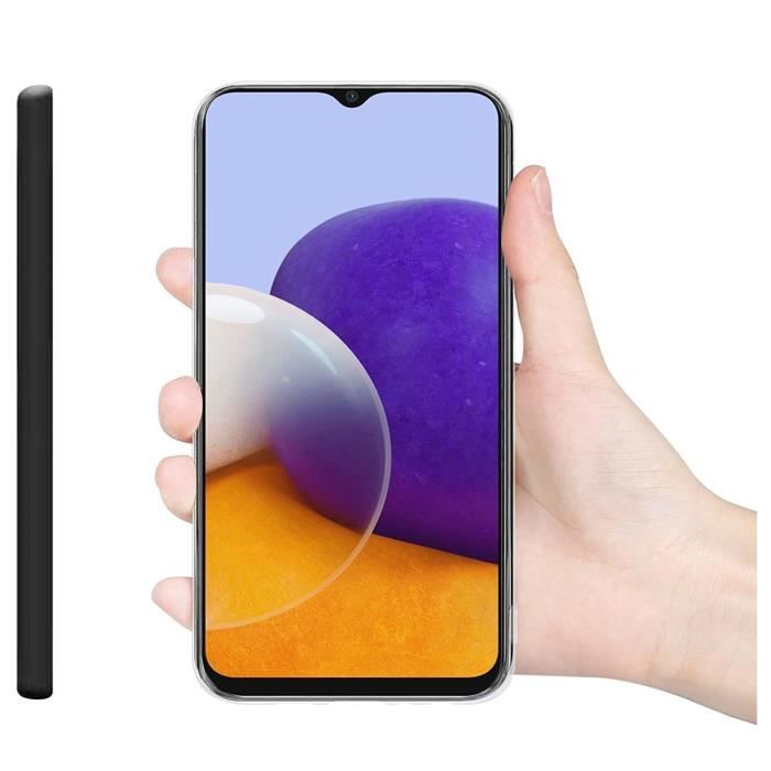 Coque de protection - Toproduits® - Galaxy A22 5G - Transparente - Verre trempé - Souple