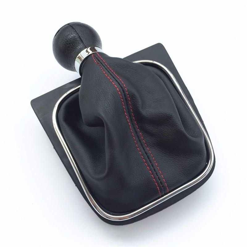 Pommeau de levier de vitesse 5/6 vitesses Soufflet Collier de soufflet Pour VW Golf 6 MK6 R20 Golf 5 A5 MK5 GTI GTD Jetta R32 A6 2004 2005 2007 2008-2014