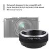 FOTGA Kézi objektív rögzítő adaptergyűrű alumínium ötvözet Canon EOS EF/EFS rögzítő objektívhez Fujihoz