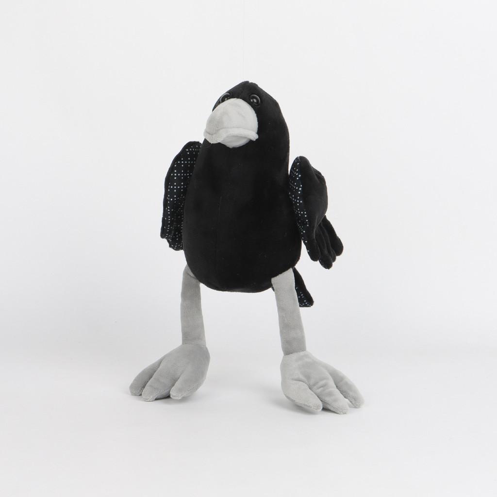Black Raven Plush Toy Cartoon Animal Doll Pp Cotton Fill Childrens Gift Holiday