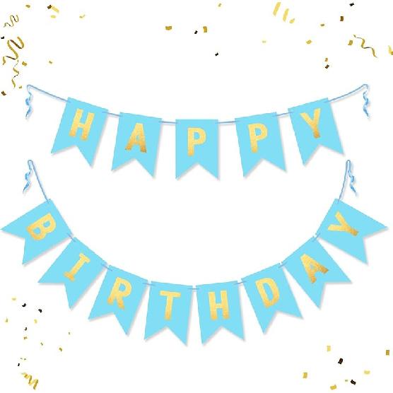 Светло-синий блестящий баннер «С Днем Рождения» Серебряная табличка «С Днем Рождения» для Детей Мальчиков Девочек Серебряные Украшения для Дня Рождения Вечеринка Знак «С Днем Рождения» для