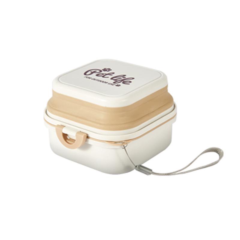 Компактная двухслойная дорожная миска для собак - Складная, портативная миска для воды и корма для приключений на свежем воздухе