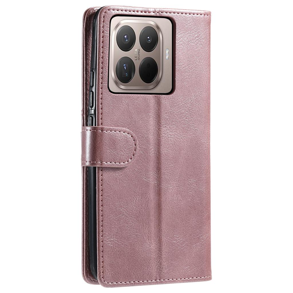 For Xiaomi 15T Pro Case 6 Card Slots PU Leather Anti-Fall Phone Cover with Wrist Strap