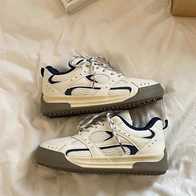 Mesh breathable little white shoes women's spring 2025 new niche design emotion training shoes versatile sports and leisure shoes