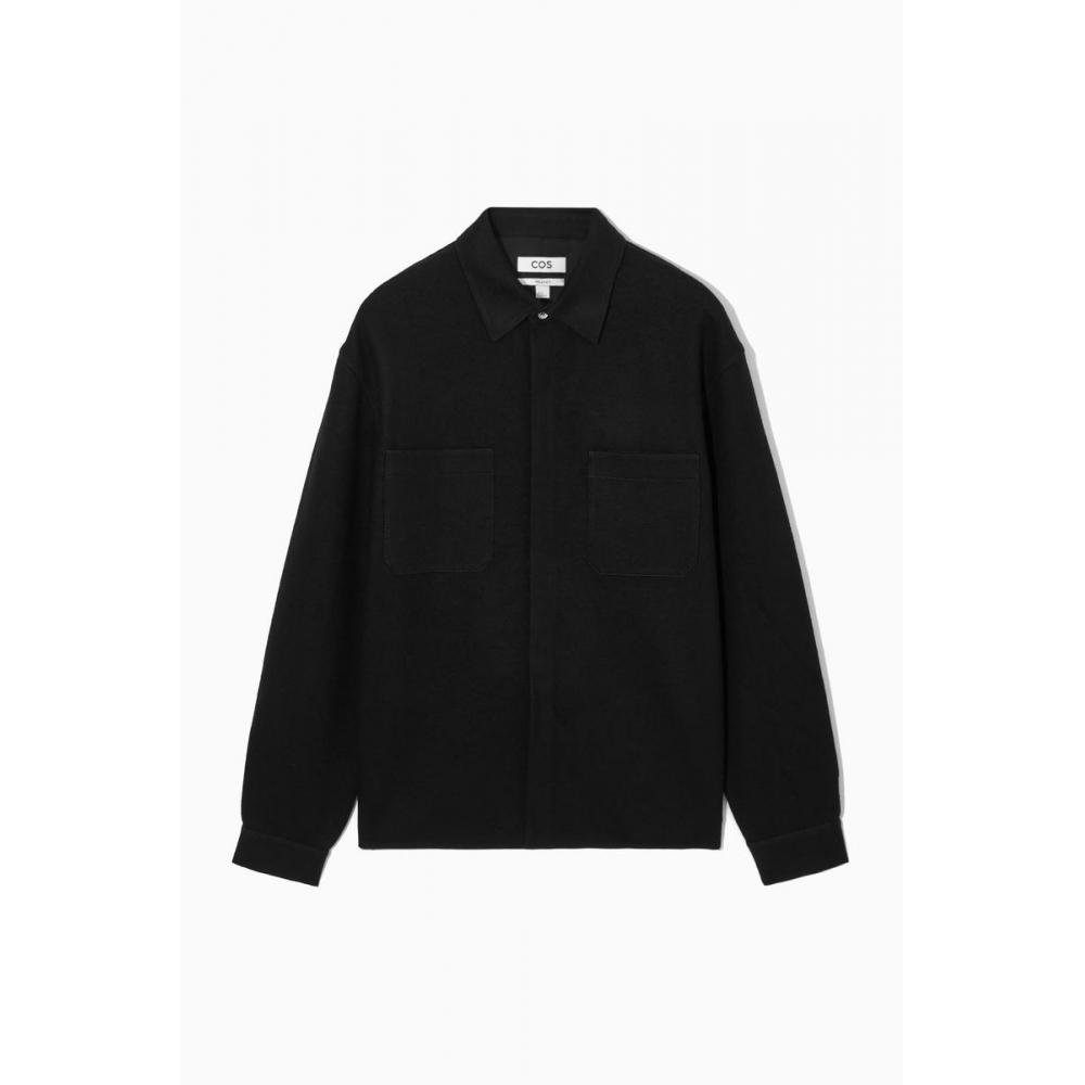 COS Japanische Wolljersey-Überhemd