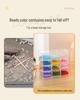 Transparent Multi-Compartment Colored Glaze Beads and Jewelry Organizer Box