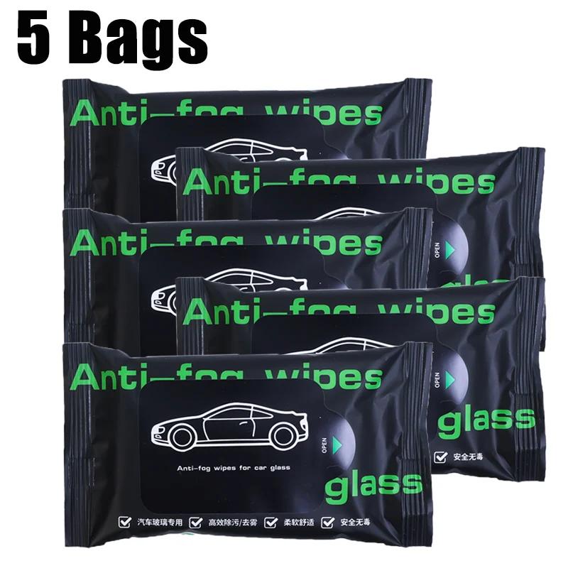 Auto Glass Defogging Wipes Portable Disposable Cleaning Wipes Car Windscreen Rearview Mirror Anti-fogging and Rainproof Wipes