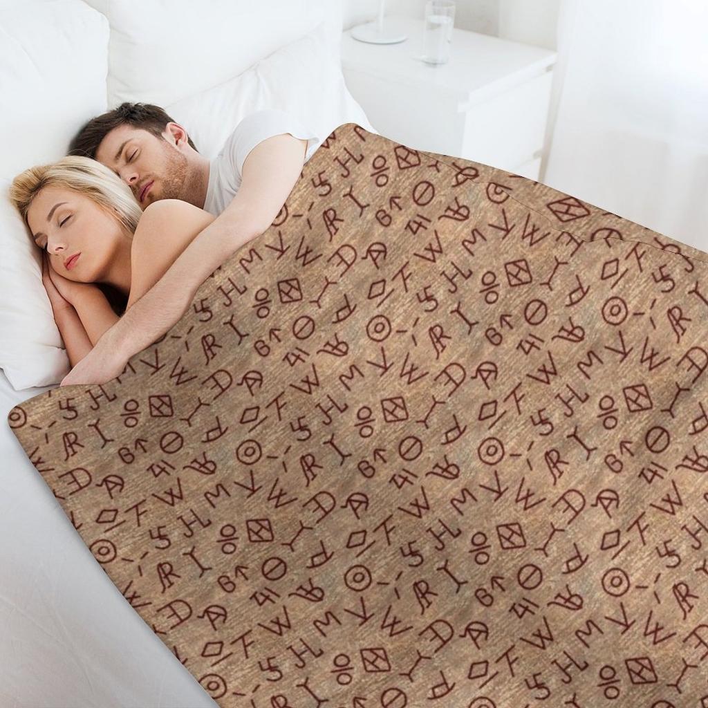 Cattle Brands Throw Blanket Multi-Purpose Luxury Custom Nap Blankets