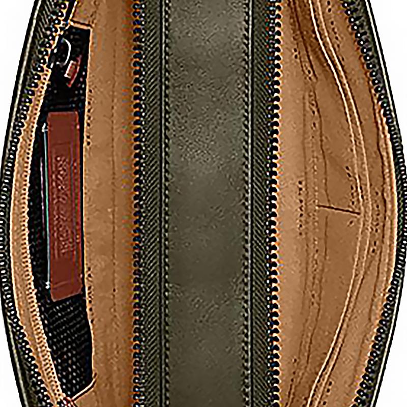 Coach Charter 24 Four Slot Double Zipper Closure With Internal Zipper Pocket Leather Shoulder Crossbody Bag Medium Men bags Olive-Green CC078-ARY