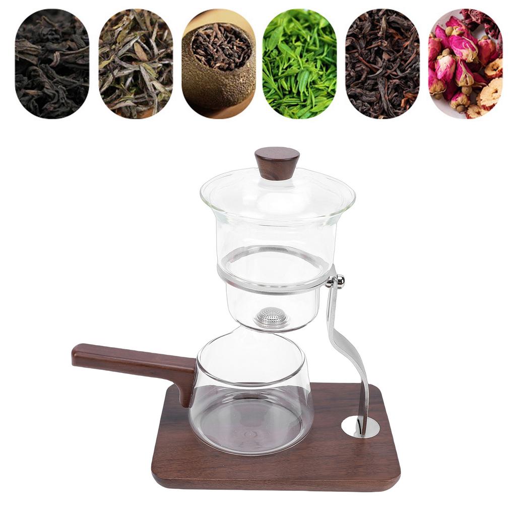 Magnetic Teapot Set Clear High Borosilicate Glass Water Separation Teapot with Base Fairness Mug Cup Lid