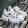 Spring and Autumn New Thick-soled Heightening Casual Board Shoes Light Luxury Niche Design Small White Shoes Men's Shoes
